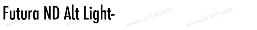 Futura ND Alt Light字体转换